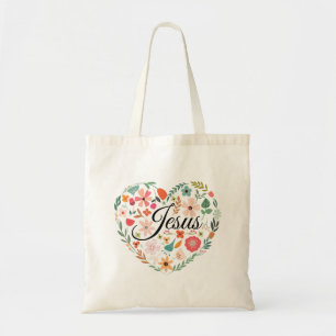 Jesus Boho Christelijk Hart Motief Inspirerend Tote Bag