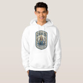 Jesus Borduurpatch Kijk Jezus Geborduurde Patch Hoodie (Voorkant volledig)