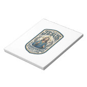Jesus Borduurpatch Kijk Jezus Geborduurde Patch Notitieblok (Linkerzijde)