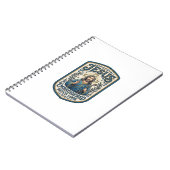 Jesus Borduurpatch Kijk Jezus Geborduurde Patch Notitieboek (Linkerzijde)