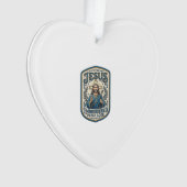 Jesus Borduurpatch Kijk Jezus Geborduurde Patch Ornament (voorkant)