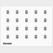 Jesus Borduurpatch Kijk Jezus Geborduurde Patch Ronde Sticker (Vel)