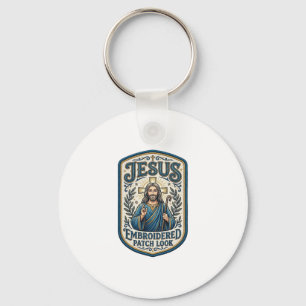 Jesus Borduurpatch Kijk Jezus Geborduurde Patch Sleutelhanger