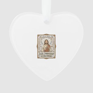 Jesus Borduurwerk Jezus Borduurnaald Ornament