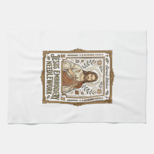 Jesus Borduurwerk Jezus Borduurnaald Theedoek