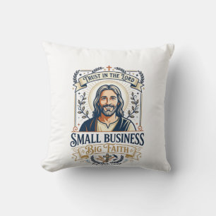 Jesus Boutique Eigenaar Kleine Zakelijke T-shirt C Kussen