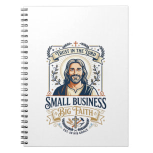 Jesus Boutique Eigenaar Kleine Zakelijke T-Shirt C Notitieboek