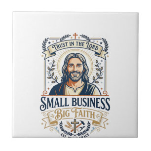 Jesus Boutique Eigenaar Kleine Zakelijke T-shirt C Tegeltje