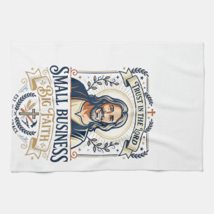 Jesus Boutique Eigenaar Kleine Zakelijke T-Shirt C Theedoek