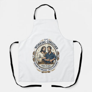 Jesus Bouwvakker T-shirt Christelijke Grafische_ Schort
