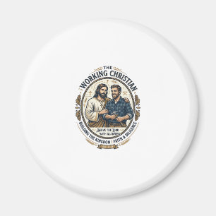 Jesus Bouwvakkerstrui Christelijke Grafiek_ Magneet