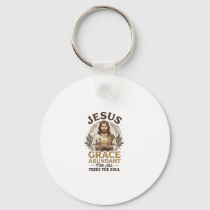 Jesus Bowling Vintage T-shirt Christelijke Grafiek Sleutelhanger