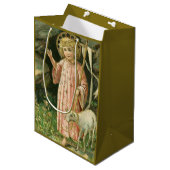 Jesus Boy Child Cross Lamb Paasbloemen Medium Cadeauzakje (Voorkant Gekanteld)
