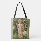 Jesus Boy Child Cross Lamb Paasbloemen Tote Bag (Achterkant)