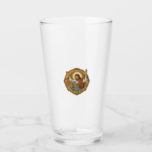 Jesus Boze Biceps Curls Squat Rack Gym Ergernis H Glas (Voorkant)