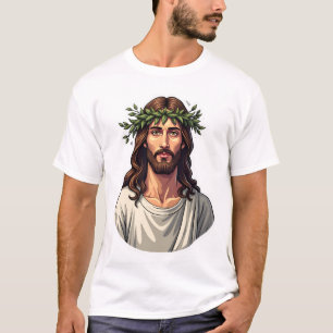 Jesus Branch Crest Vintage Gravure T-shirt