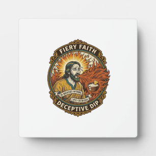 Jesus Brandende Mond Super Scherp Feest Dip Humor_ Fotoplaat