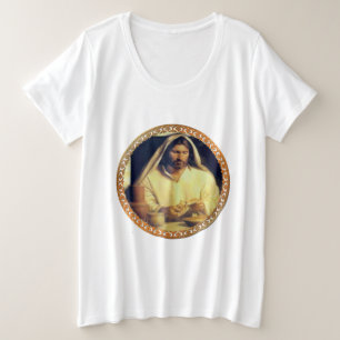Jesus Breaking Bread  Grote Maat T-shirt