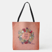 JESUS BRINGS JOY Peach Kerstmis Wreater Tote Bag (Voorkant)