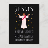 Jesus Brown-skinned ongedocumenteerde immigrant I Briefkaart (Voorkant)