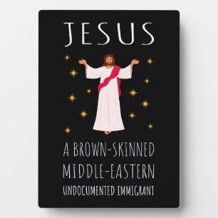 Jesus Brown-skinned ongedocumenteerde immigrant I Fotoplaat