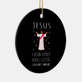Jesus Brown-skinned ongedocumenteerde immigrant I Keramisch Ornament (Rechts)