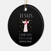 Jesus Brown-skinned ongedocumenteerde immigrant I Keramisch Ornament (Links)