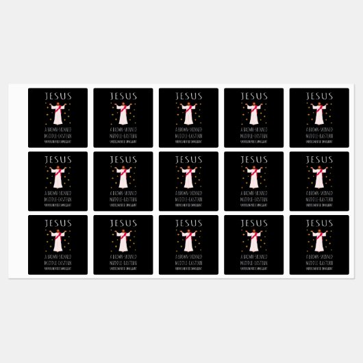 Jesus Brown-skinned ongedocumenteerde immigrant I Labels (Vel)