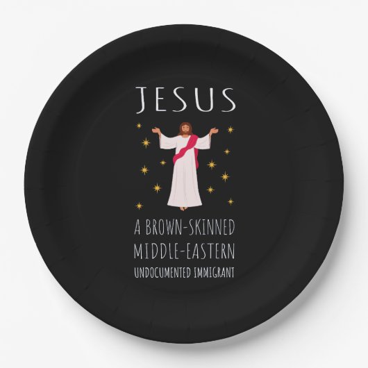 Jesus Brown-skinned ongedocumenteerde immigrant I Papieren Bordje (Voorkant)