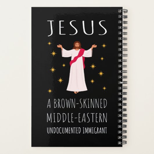Jesus Brown-skinned ongedocumenteerde immigrant I Planner (Achterkant)