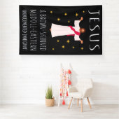 Jesus Brown-skinned ongedocumenteerde immigrant I Spandoek (Insitu)