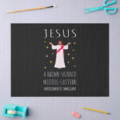 Jesus Brown-skinned ongedocumenteerde immigrant I Tissuepapier (Craft)