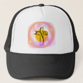 Jesus Bubble Trucker Hat Pet (Voorkant)