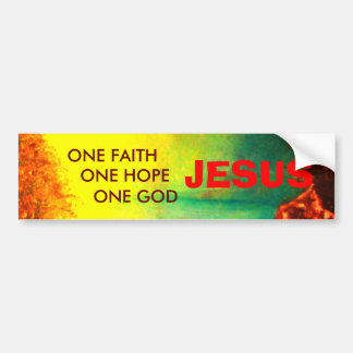JESUS-Bumpersticker Bumpersticker