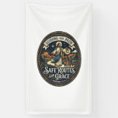 Jesus Buschauffeur Openbaarvervoerwerker T-shirt O Spandoek (Verticaal)