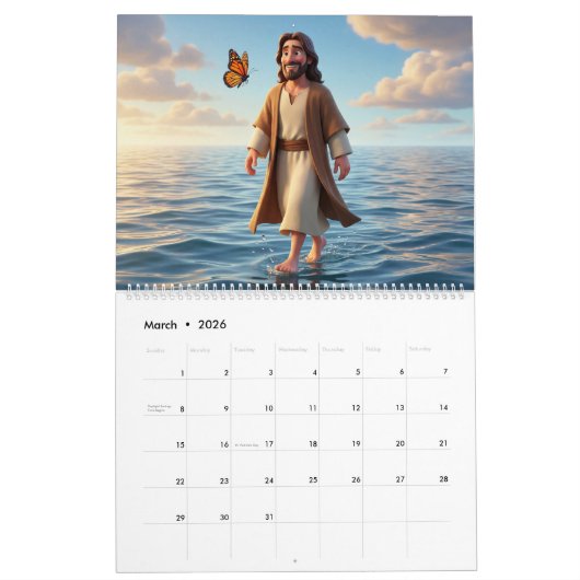 Jesus & Butterflies Calendar Kalender (Mar 2026)