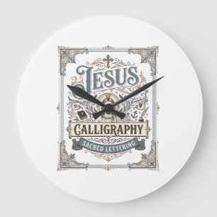 Jesus-calligrafie Heilige lettertypografie Jezus C Grote Klok