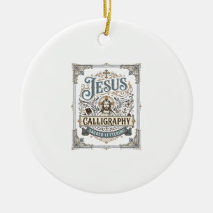 Jesus-calligrafie Heilige lettertypografie Jezus C Keramisch Ornament