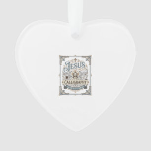 Jesus-calligrafie Heilige lettertypografie Jezus C Ornament