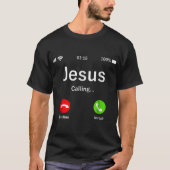 Jesus Calling Faith Phone Design T-shirt (Voorkant)