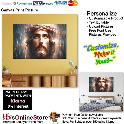 Jesus Canvas Afbeelding