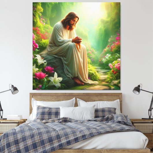 Jesus Canvas Afbeelding 10 (Insitu (Slaapkamer))