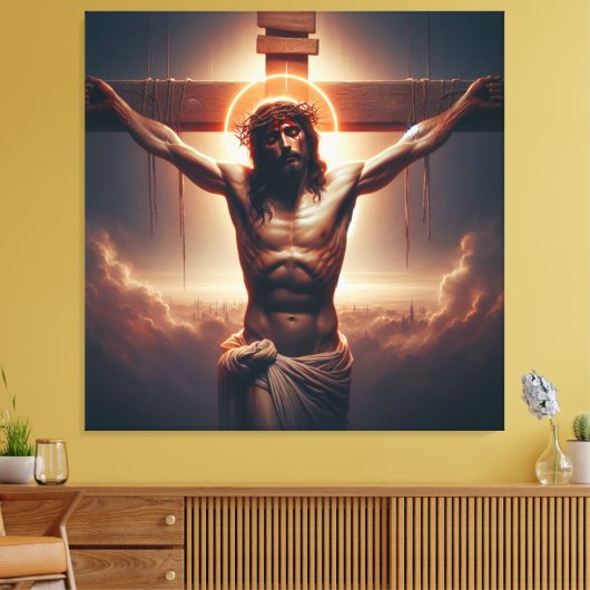 Jesus Canvas Afbeelding 12 Afdruk (Insitu (Woonkamer))