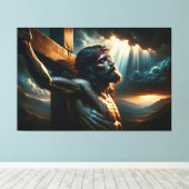 Jesus Canvas Afbeelding 3 (Insitu (Houten vloer))