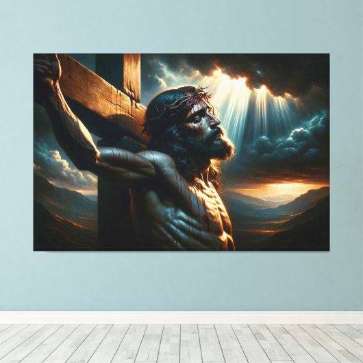 Jesus Canvas Afbeelding 3 (Insitu (Houten vloer))