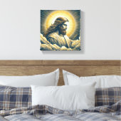 jesus canvas afdruk (Insitu (Slaapkamer))