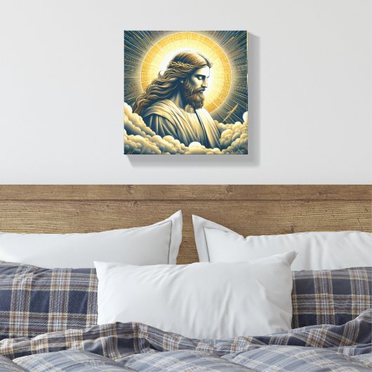 jesus canvas afdruk (Insitu (Slaapkamer))