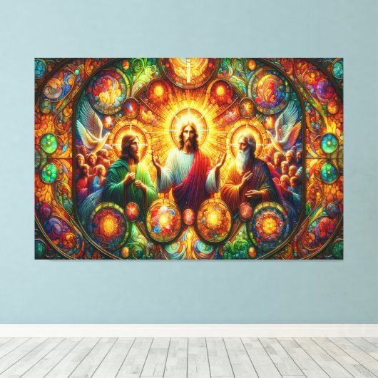 Jesus Canvas Print Picture 9 (Insitu (Houten vloer))