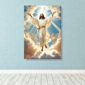 "Jesus Canvas Wall Art - Inspirerend Religious D Afdruk (Insitu (Houten vloer))