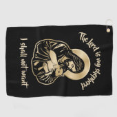 Jesus Caring Shepherd Golfhanddoek (Horizontaal)